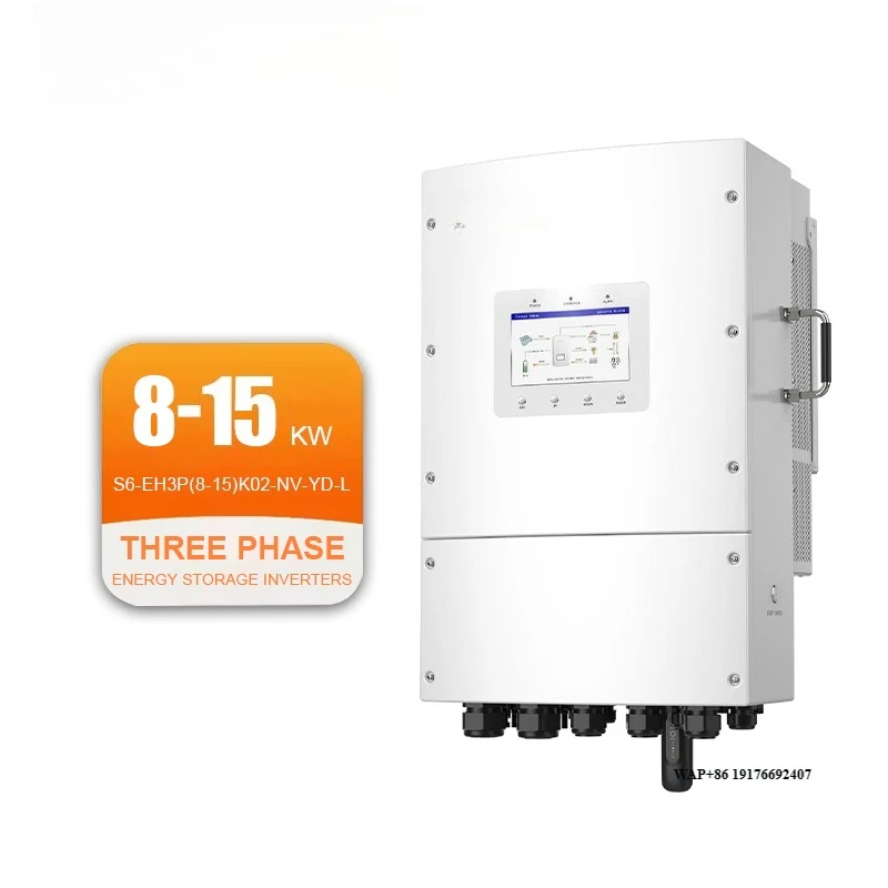 

New Solis S6-EH3P(8-15)K02-NV-YD-L 8kw 10kw 12kw 15kw Low Voltage Solar Hybrid Inverter MPPT
