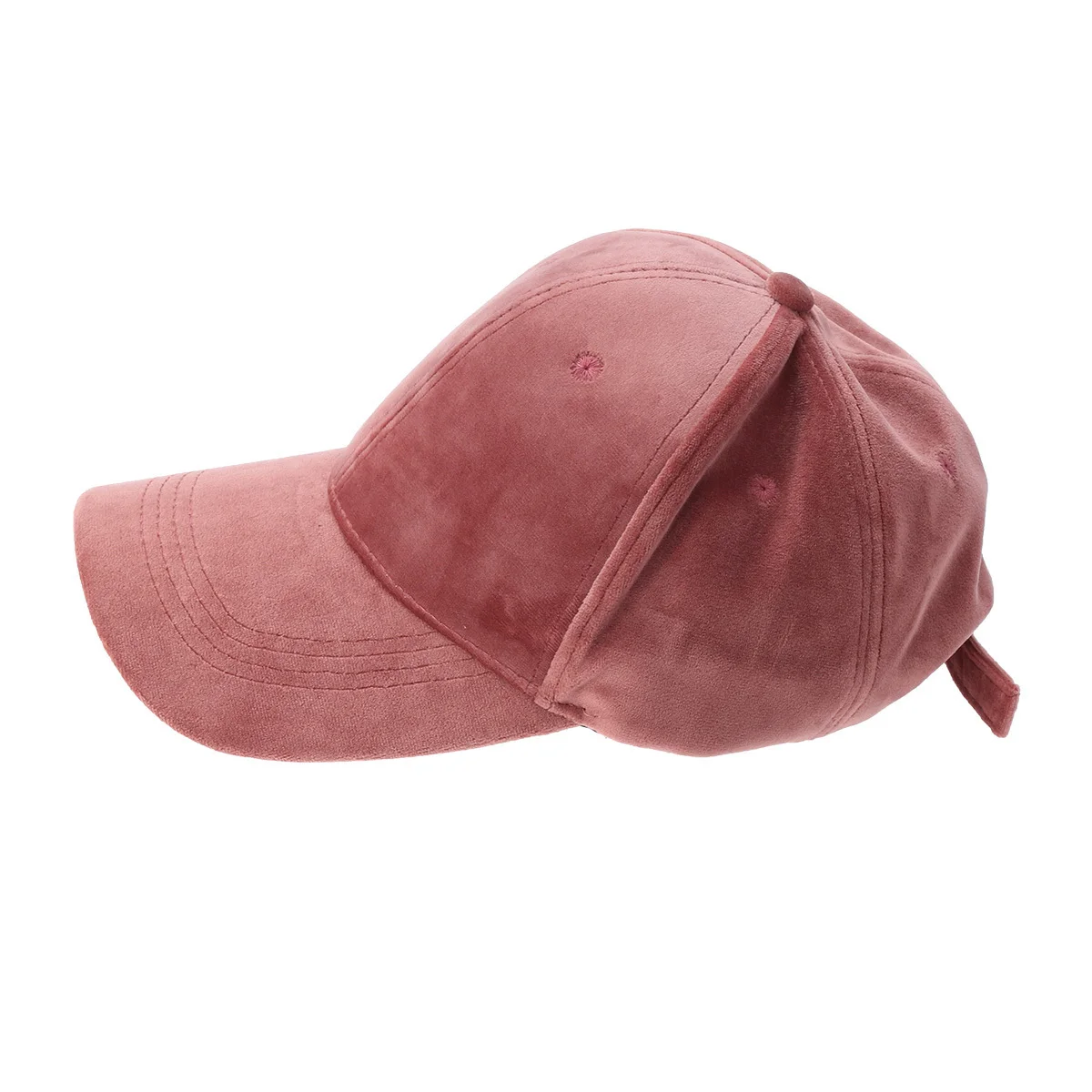 

Solid Adjustable Baseball Cap Flat Brim Casual Lightweight Outdoor Travel Hat Unisex Hip Hop Style Baseball Cap