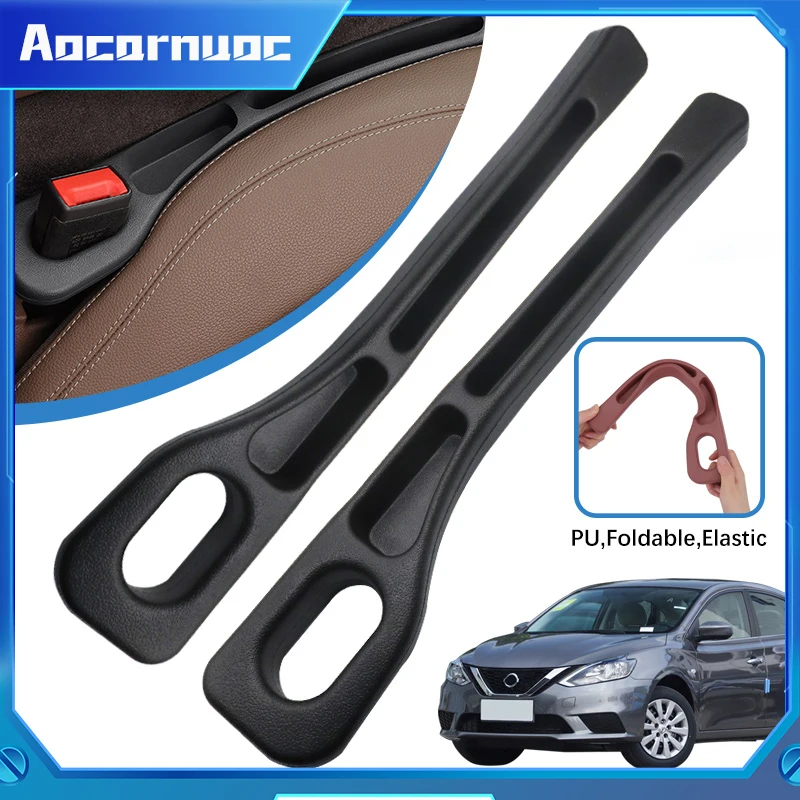 

2Pcs For Nissan Sylphy Sunny Teana Sentra Versa 350Z 370Z Car Seat Gap Filler Between Seats Decoration Interior Accessories