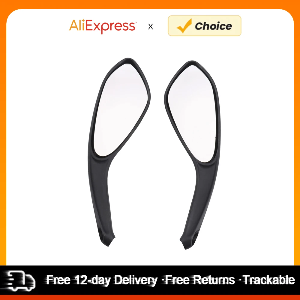 

One Pair Mirrors Motorcycle Rear View Mirrors Clear Vision Replacement for DUCATI Monster 696 795 796 1100 Not Include Screw
