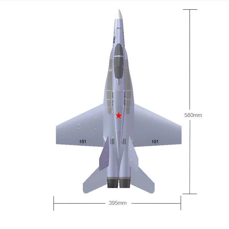 เครื่องบินบังคับวิทยุแบบปีกตรึงรุ่นใหม่ F18 Hornet แบบประกอบเอง ควบคุมด้วยรีโมท 30 ช่องสัญญาณคู่