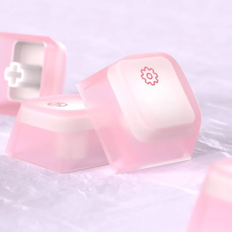 Nogi silicone keycaps soft gel keycaps soft candy jelly keycaps pudding skin-friendly double-layer silent keycaps