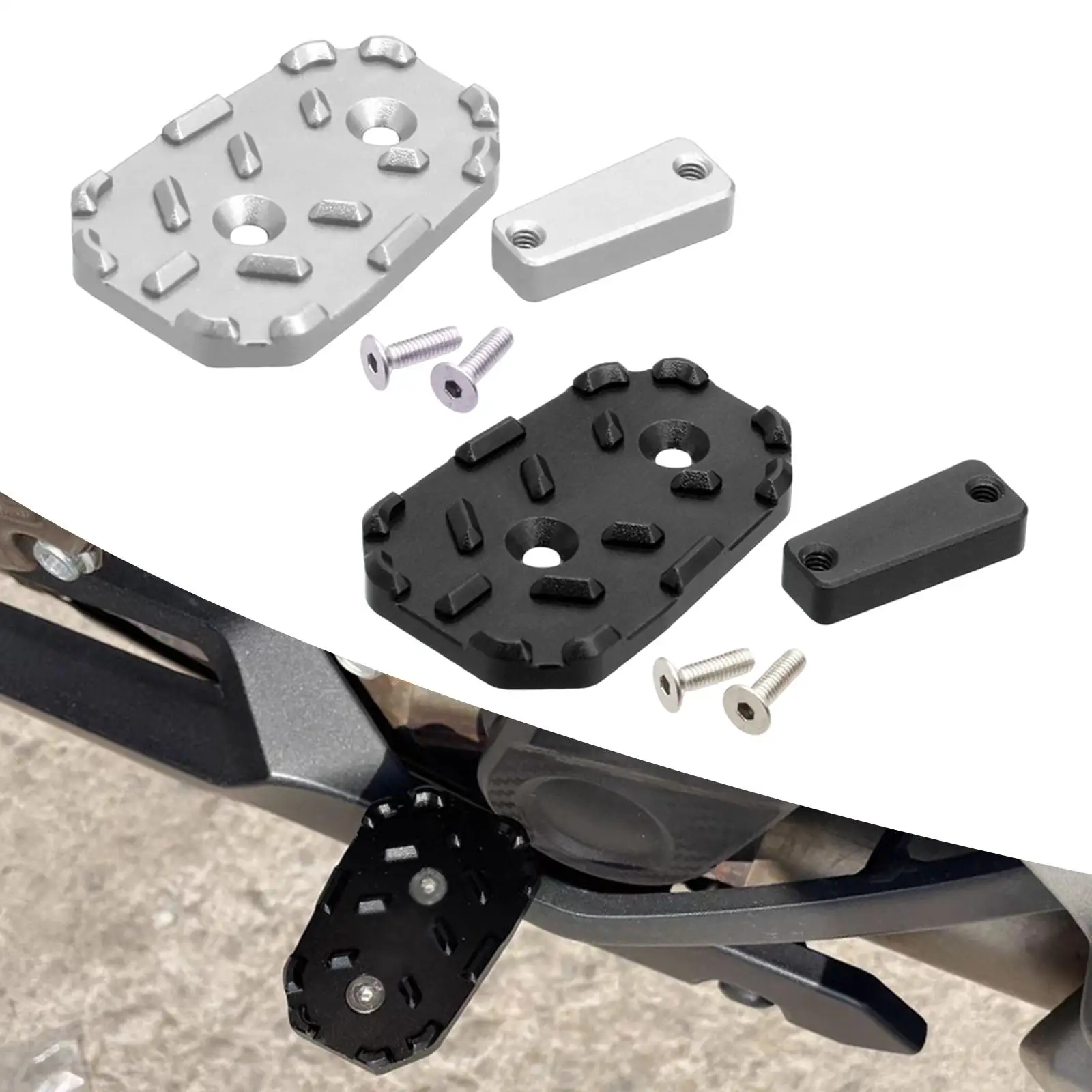 الفرامل الخلفية رافعة الوسادة موسع CNC سبائك الألومنيوم دواسة مسند القدمين إصلاح لهوندا CB400X CBR400R MSX125