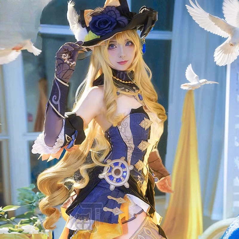 

Genshin Impact‌ Navia Cosplay Costume Game Suit Anime Party Uniform Hallowen Play Role Clothes Clothing Gorgeous Dress AniMuse
