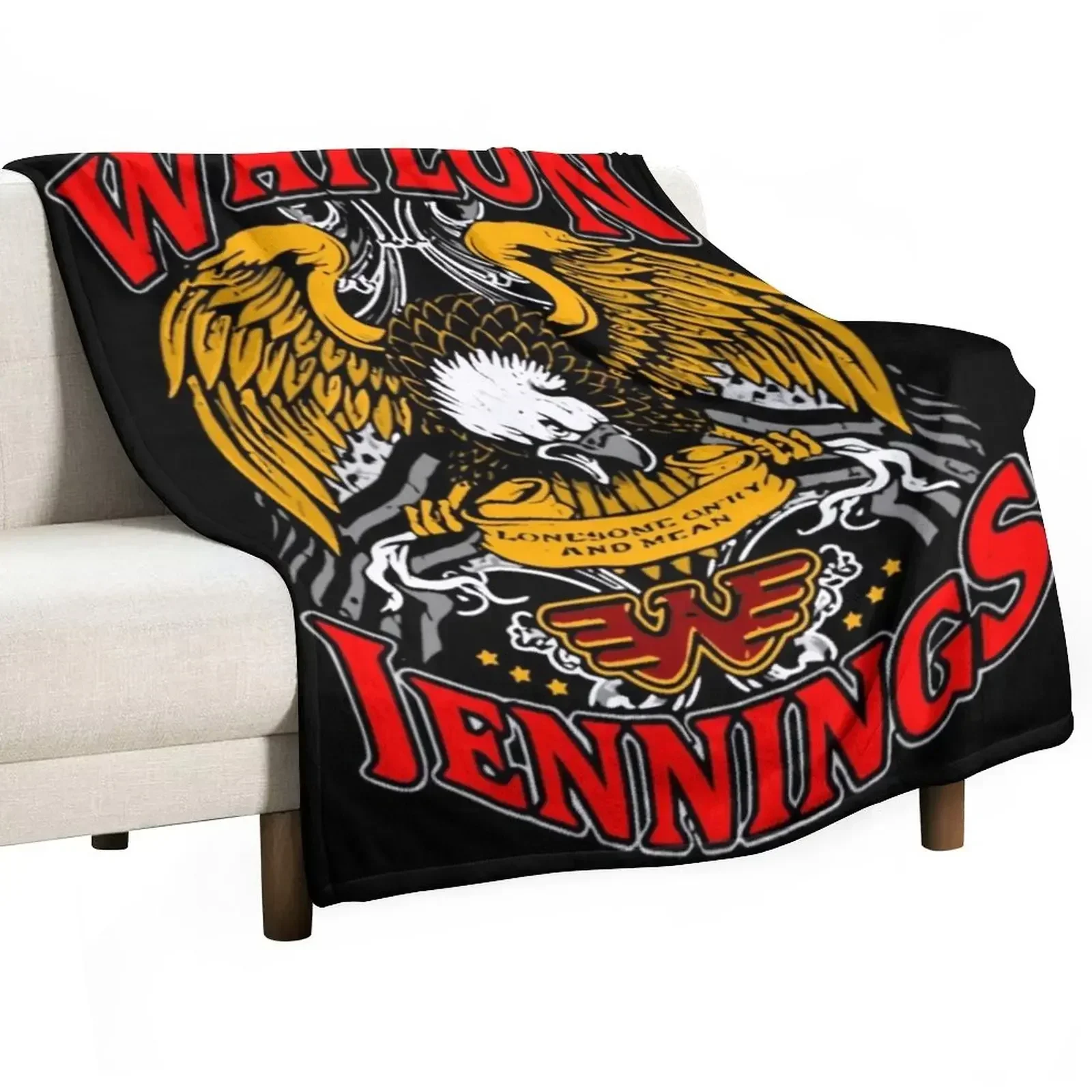 Cover Waylon Jennings Throw Blanket Reusable Durable Soft Blanket for All Seasons