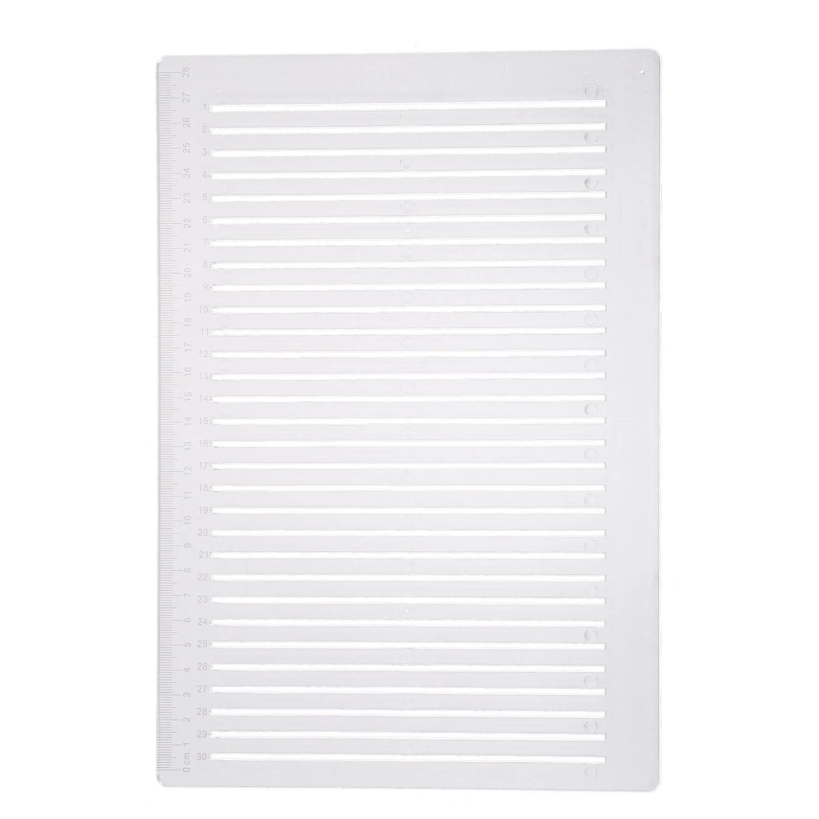 Strumento Risposta Linea Righello Disegno in plastica Righelli Misurazione Materiale scolastico trasparente Esame Risposta per studenti Bambino