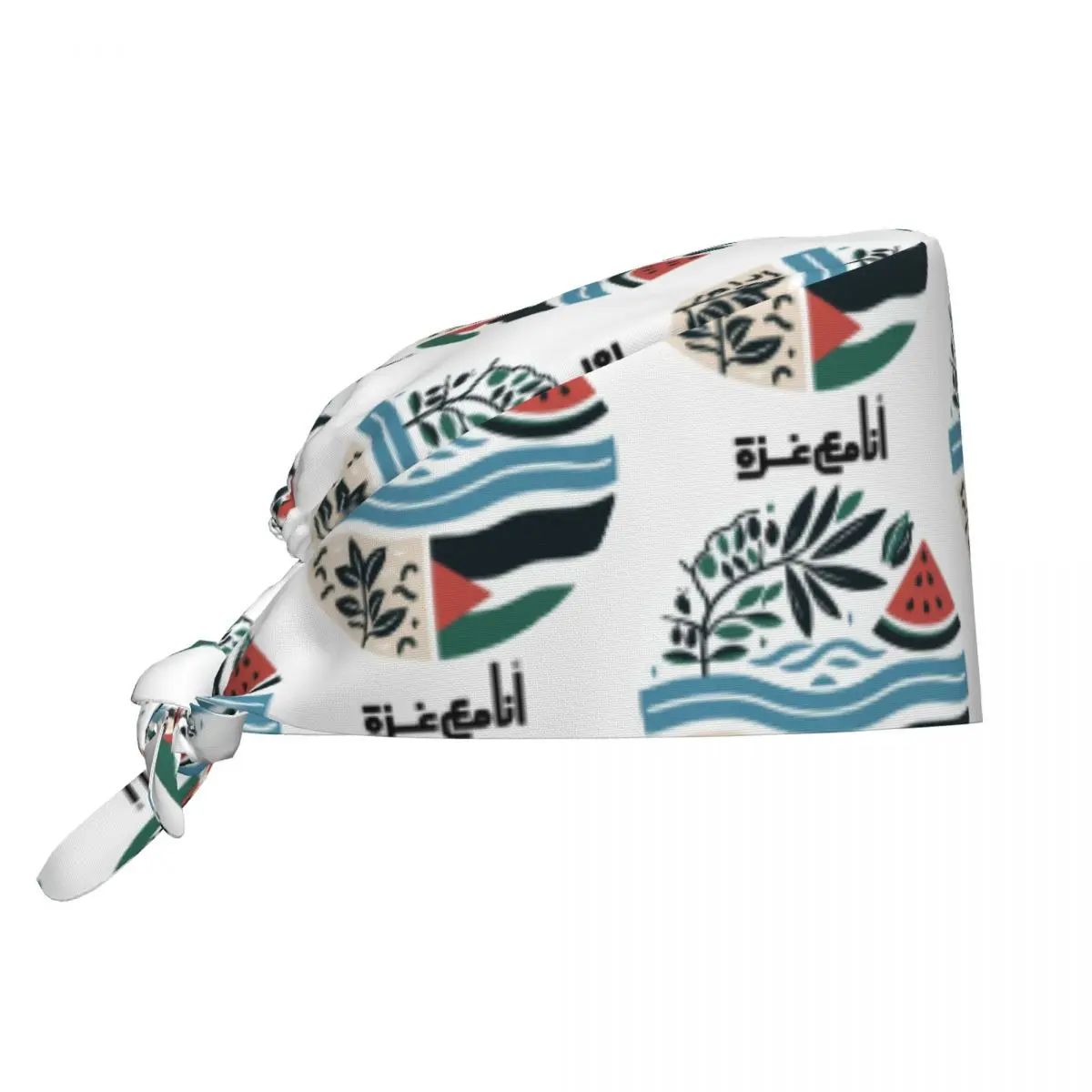 البطيخ خريطة السلام الدعك القبعات الكوفية Hospita الطبية التمريض قبعة جراحية للرجال النساء ممرضة طبيب الأسنان سبا قبعات العمل قبعة #3