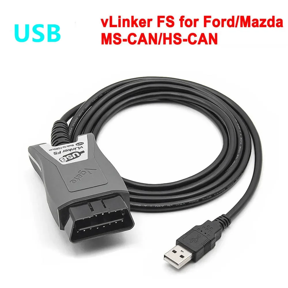 

Vgate vLinker FS ELM327 For Ford FORScan HS/MS-CAN ELM 327 OBD 2 OBD2 Car Diagnostic Scanner Interface Tools OBDII For Mazda A++