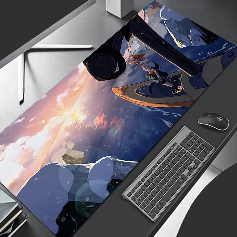 

Large E-sports Mouse Pad one piece Portgas D Ace Smooth Flexible Rubber Gamer PC Computer Keyboard For CSGO Kawaii Mosuepad