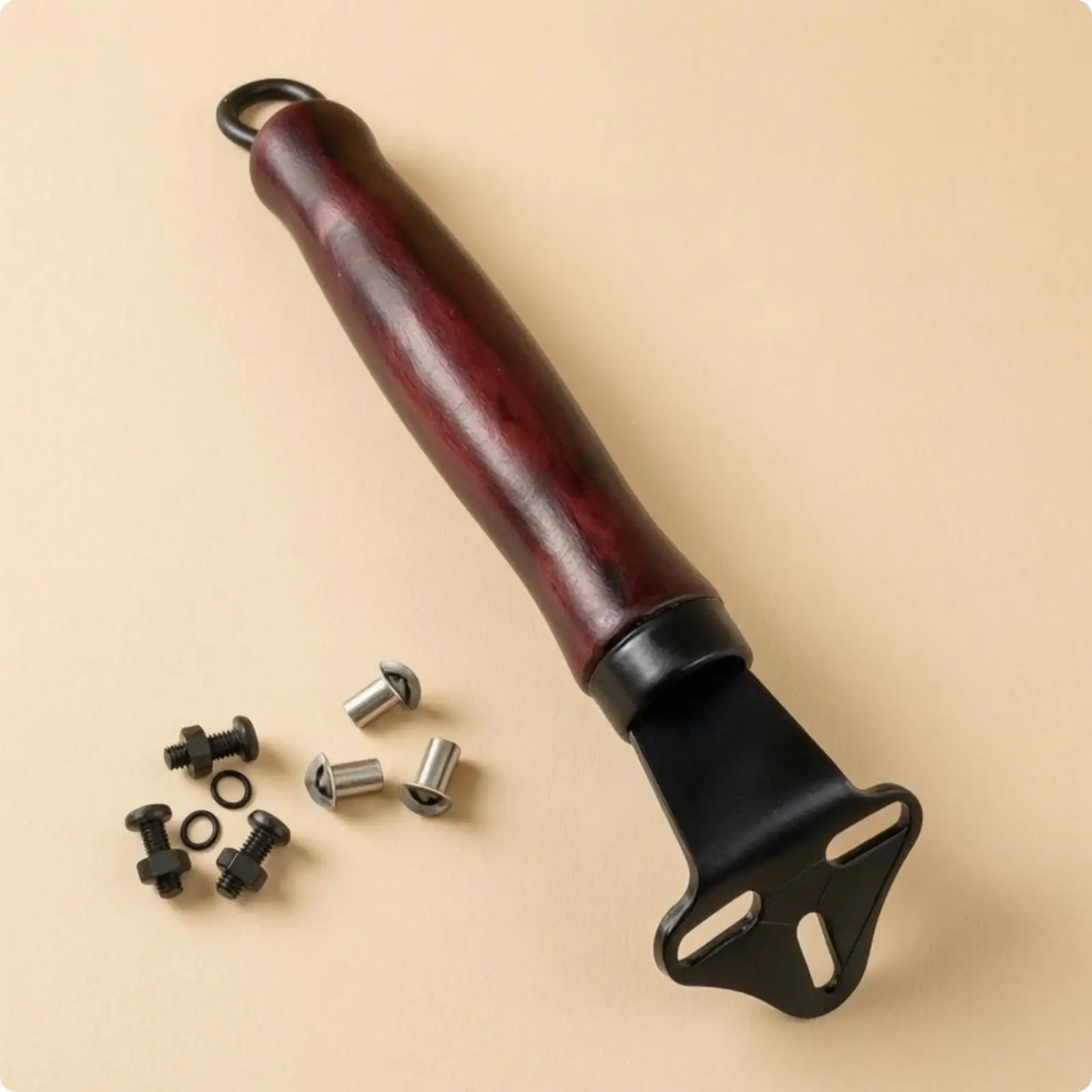 Multi Hole Rosewood Pan Handle Replacement Screws Rivets Anti Loosening Washers for Wok Tools Kitchen Maintenance