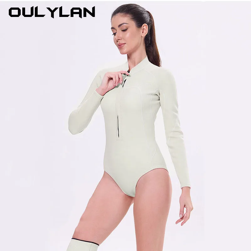 

One-piece Wetsuits 2mm Neoprene High surface neoprene swimsuit for swimming snorkeling Surfing women's diving suit free diving