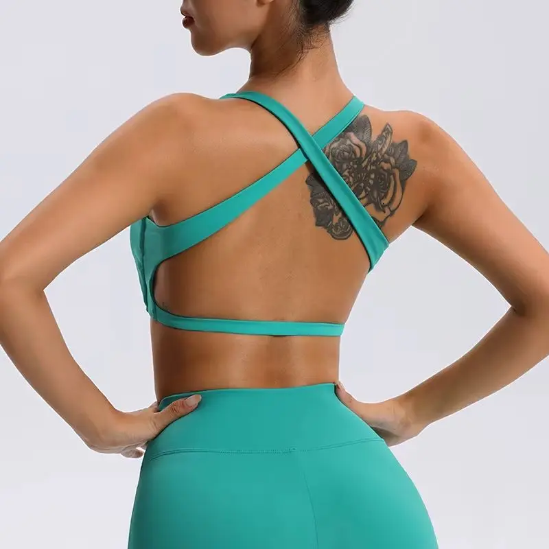 Women's Sports Bra Gym Top Women Training Breathable Sexy Shockproof Yoga Bra Women Sports Underwear Padded Fitness Workout Top