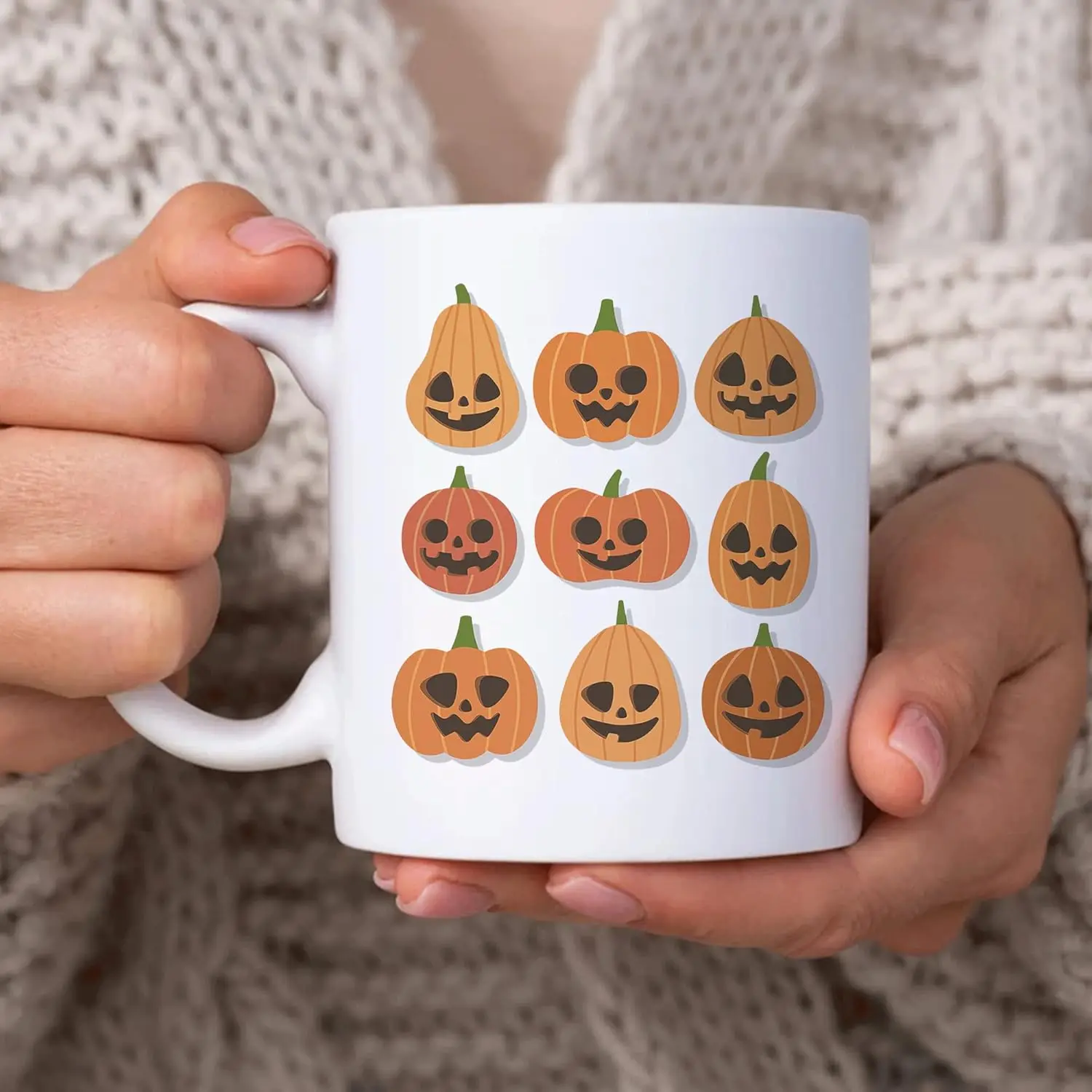 

Personalized Halloween Gifts for Coffee Lover - Hocus Pocus I Need Coffee to Focus Witchy Custom Name 11oz White Ceramic Coffee