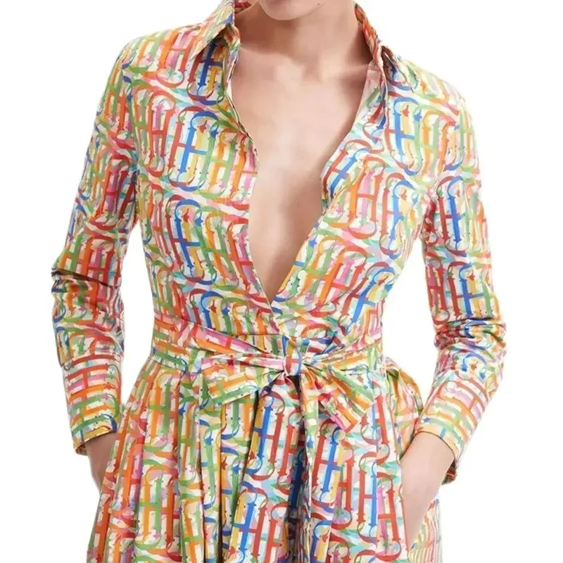 CHCH Women's Dress High Grade Elegant Luxury Long Sleeved Dress - Image 3