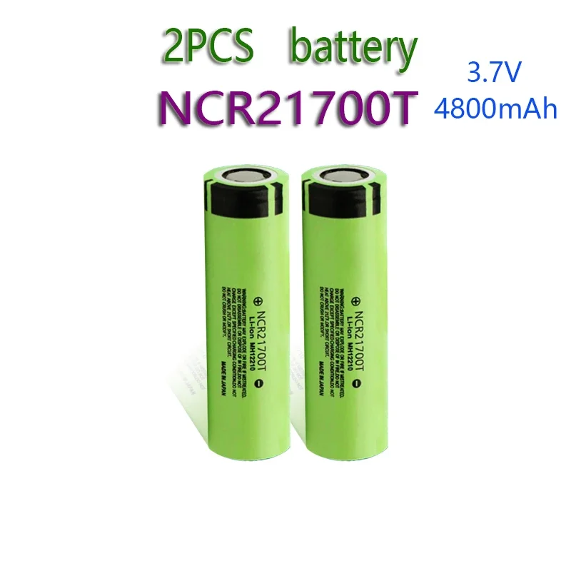 21700 NCR21700T Lithium Rechargeable Battery 4800mAh 3.7 V 40A High-discharge Battery High-drain Li-ion Battery