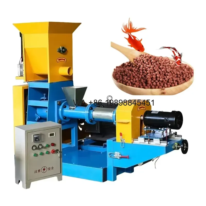 Wmwmnu Floating Fish Feed Pellet Mill Dryer Tilapia Trout Aquatic Granulator Extruder for Processing Fish Feed