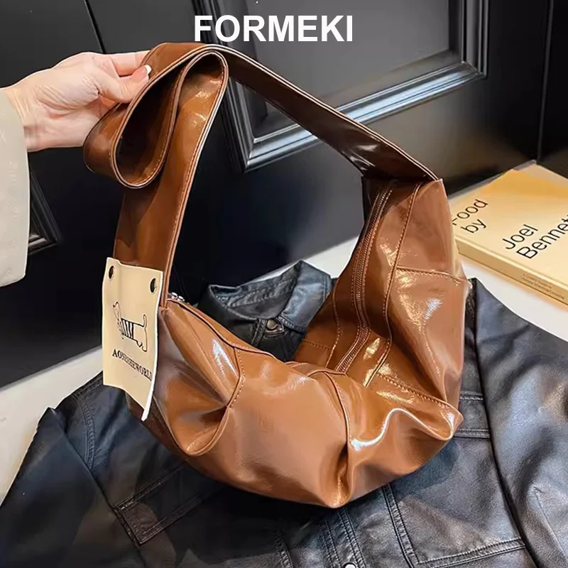 

Вместительная сумка-хобо Formeki для женщин, повседневная роскошная дизайнерская дамская сумочка на плечо