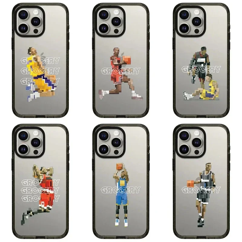 

Basketball 2.0 Acrylic Black Border Phone Case Cover for iPhone 11 12 13 14 15 16 Pro Max Case