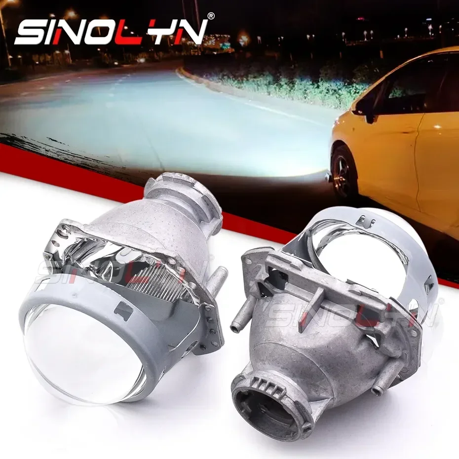 Sinolyn 3 Inch Low Beam Projector D1S D3S D2S D4S Single Xenon For Hella 3R G5 Lenses For Headlight Car Lights Car Accessories