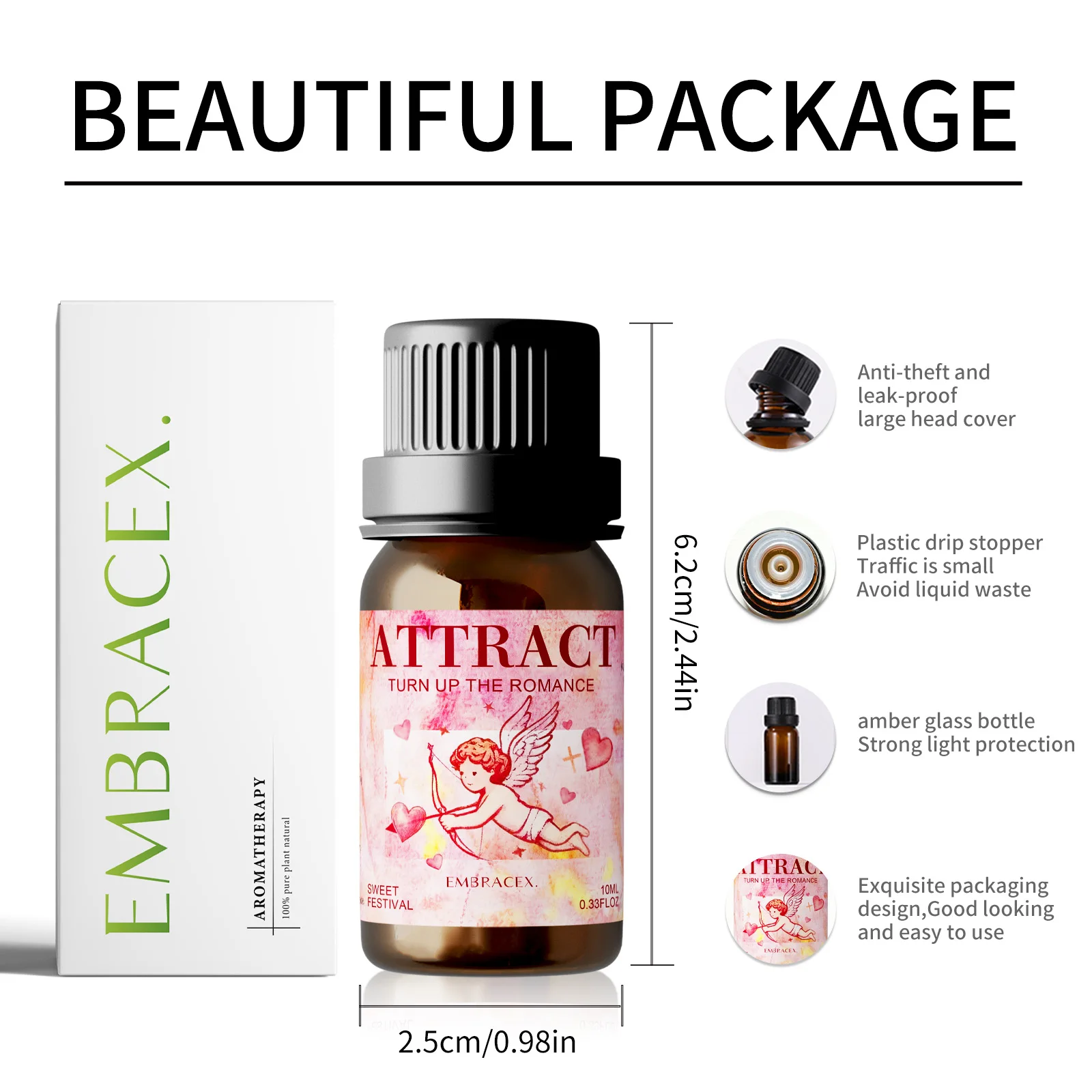 10 مل يجذب شمعة الزيوت العطرية لصنع موزع رومانسي لعيد الحب هدية رومانسية عطر الزيوت العطرية - عطر يدوم طويلاً #4