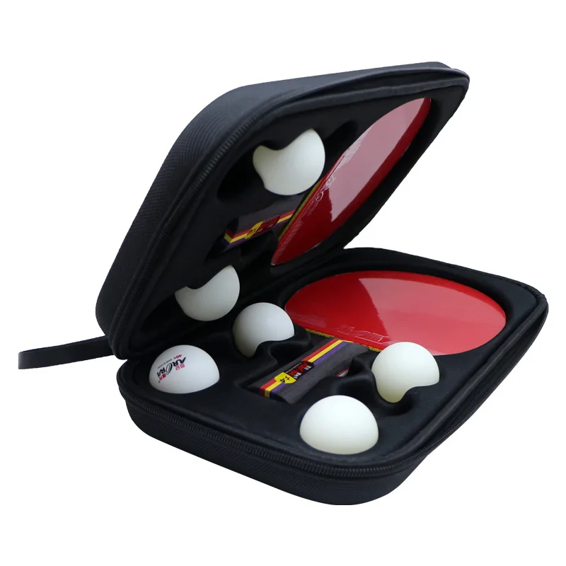 حقيبة مضرب تنس الطاولة المحمولة ذات الغلاف الصلب المضادة للسقوط ومقاومة للاهتراء حقيبة تخزين رياضية #3