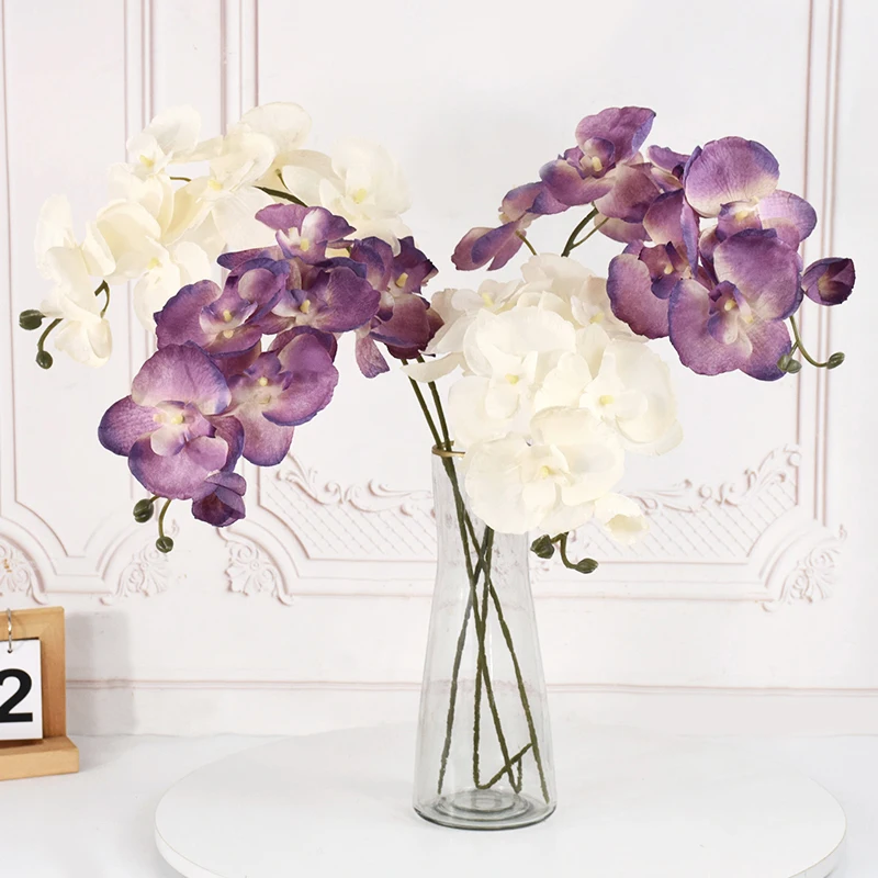 69cm Artificial Butterfly Orchid Phalaenopsis Flowers Fake Silk Moth Orchids Flowers DIY Wedding Floral Bouquet Home Decoration