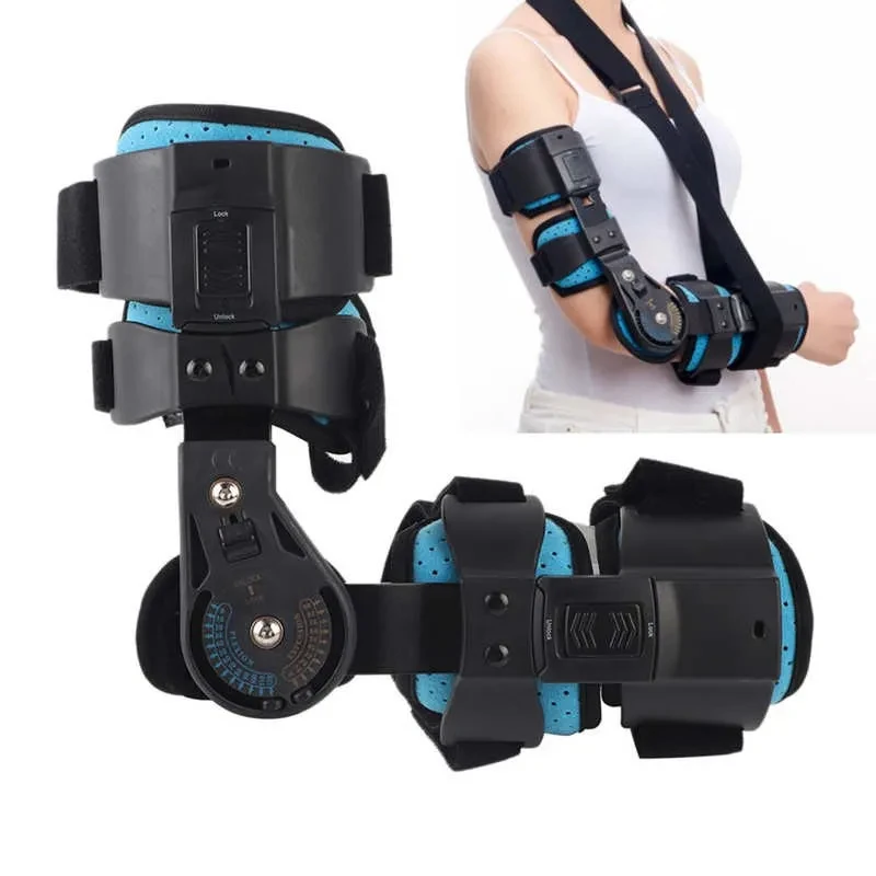 Hinged ROM Elbow Brace Adjustable Elbow Brace OP Rear Elbow Brace Arm Injury Recovery Lightweight Breathable