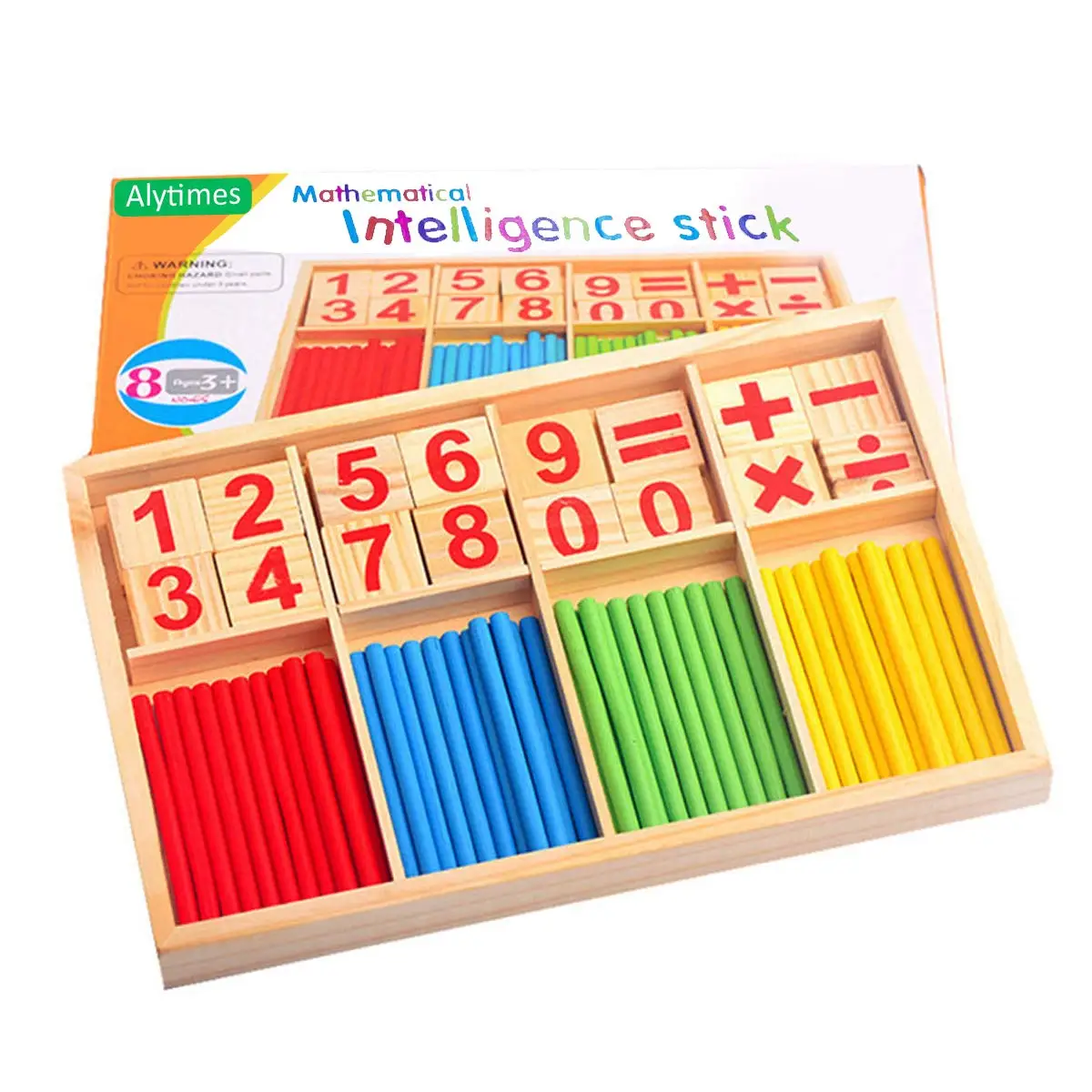 Bâton de comptage Montessori pour enfant, jouets de calcul, maths, fuchsia, maths, arithmétique, aides, cadeau