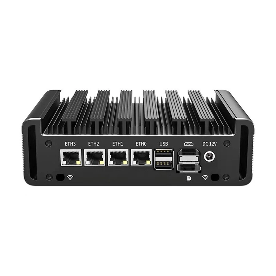 Routeur sans ventilateur Celeron Core, J6412, N100, 4xi226, 2.5G Lans, 2xCOM, contrôle industriel, IoT, TPM2.0, compatible Linux, Windows