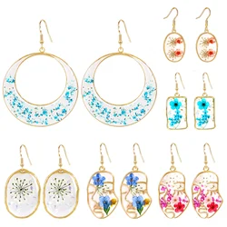 New In Decoration Dried Flower Women'S Earrings 2024 Trend Crystal Dangle Earring Cute Girls Luxury Quality Jewelry Accessories