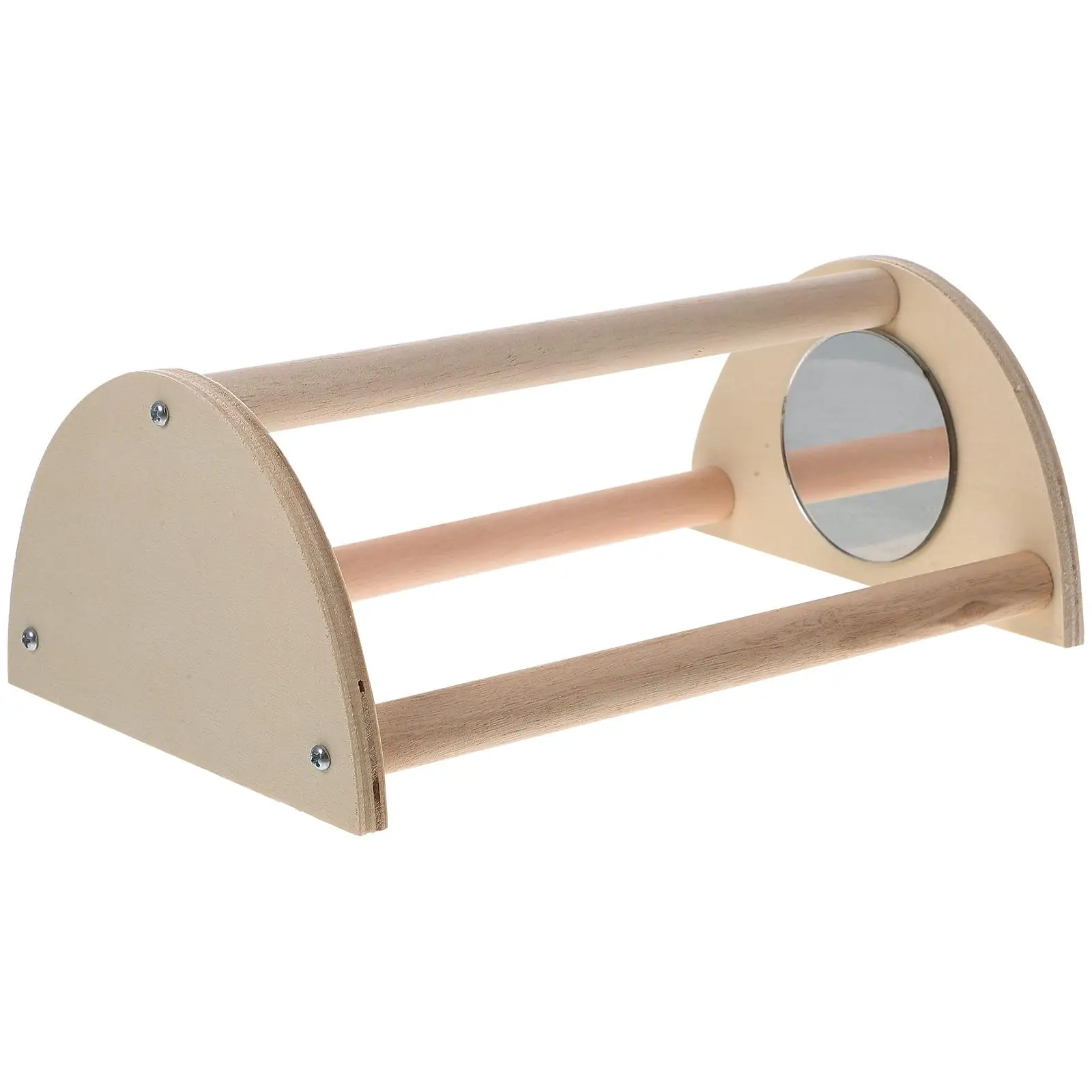 

Wooden Chicken Perch Roosting Stand Small Training Bar for Chicks Durable Smooth Surface Leg Exercise Birds Swing