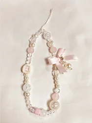 Sweet and Cool Luxury Girl Phone Chain Phone Hanger CCD Camera Chain Beaded Hanging Rope
