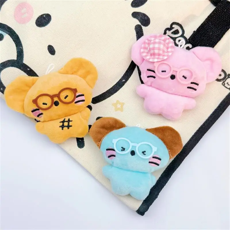 Creatieve Cartoon Muis Pluche Sleutelhanger Kawaii Gevulde Pop Speelgoed Decoratieve Rugzak Hanger Ornament Accessoires Geschenken