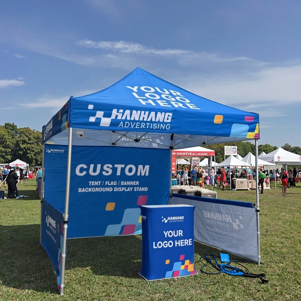 Custom Printed 10X10 10x15 10x20 Advertising Logo Aluminum Canopy Tent Outdoor Trade Show Exhibition Event Marquee Gazebos