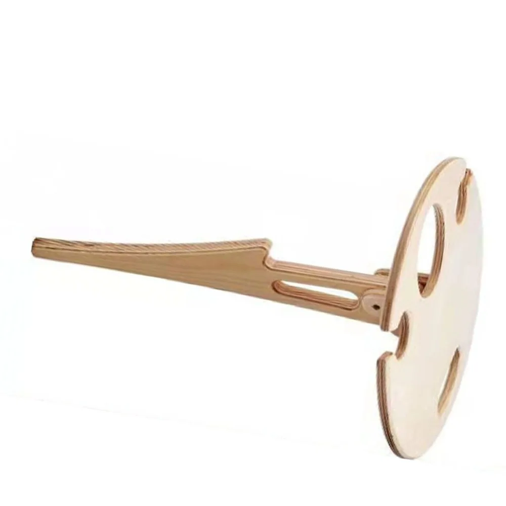 Durable Wood Portable Wine Table Collapsible Round Wine Rack Wine Bottle Holder Garden Setting