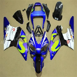 Kit de carenados completos de motocicleta ABS para YAMAHA YZF-R1, conjunto de carrocería personalizado, verde y azul, 1998, 1999, 98, 99, 4 regalos, nuevo