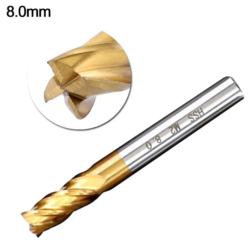 

High quality Wood-Cutter Tools 4 Flute End Woodworking Drill Bits CNC Straight Shank Mill Cutter Milling Cutters