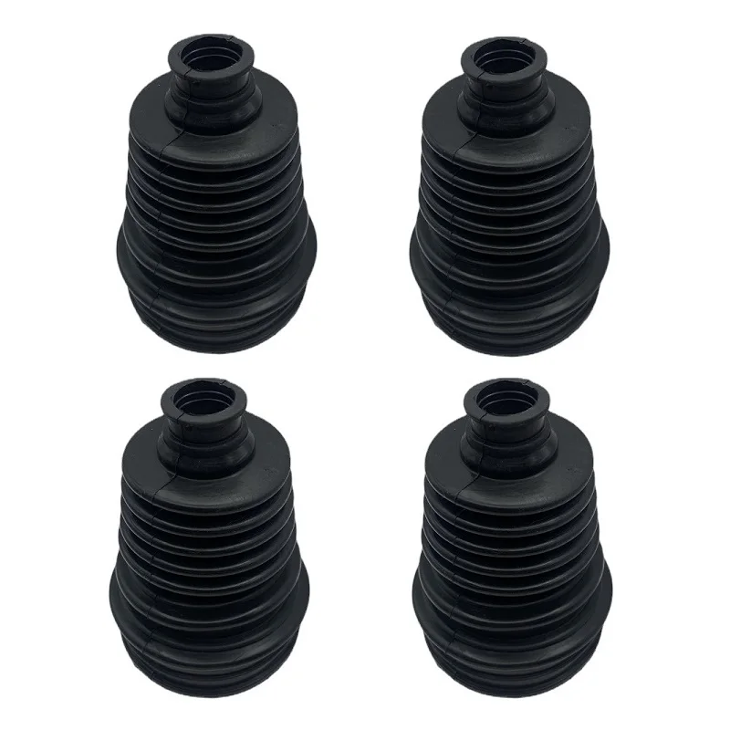 4PCS CV Constant-velocity Dust Cover Joint Boot Drive Shaft  Silicone Strong Elasticity Cars Tools Black Universal