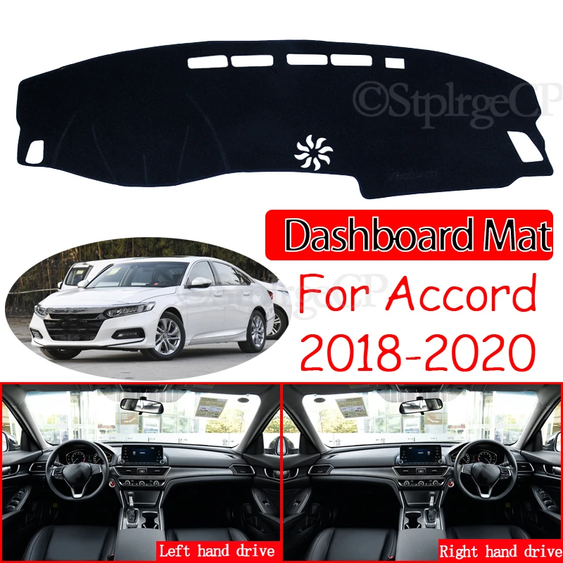 

Anti-Slip Anti-uv Mat Dashboard Cover Pad Sunshade Dashmat Protect Dash Carpet Accessories for Honda Accord 10 2018 2019 2020