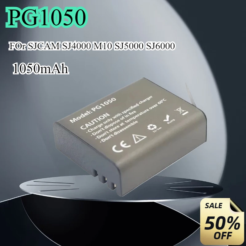 

1050mAh PG1050 Battery + Dual Charger for EKEN H9 H3R H9R H8R H8PRO H8 for SJCAM SJ4000 SJ6000 SJ5000 M10 6000 Camera Batteria