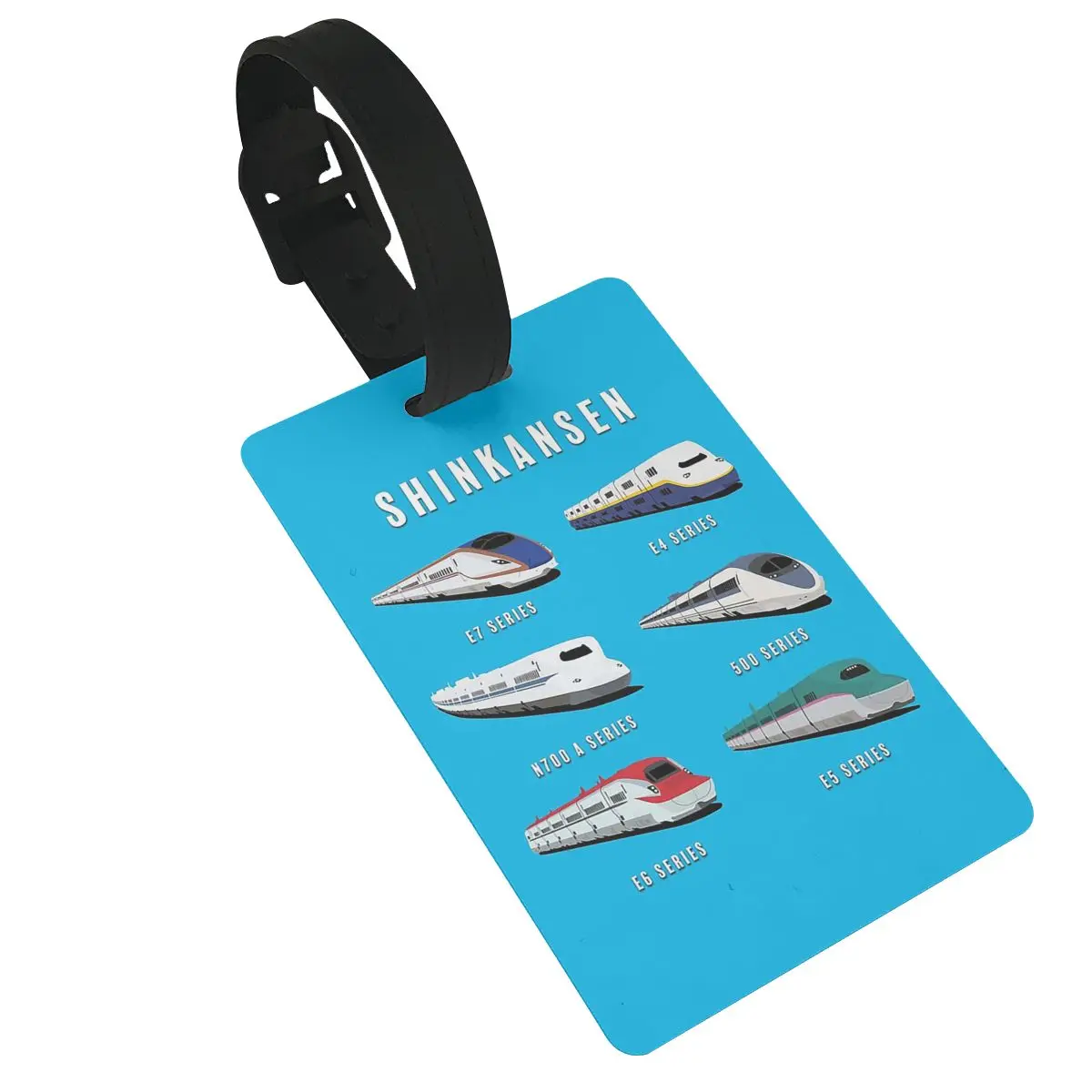 Japanese Shinkansen Bullet Trains Luggage Tags Suitcase Travel Cute Baggage Boarding Tag Portable Label Holder ID Name Address