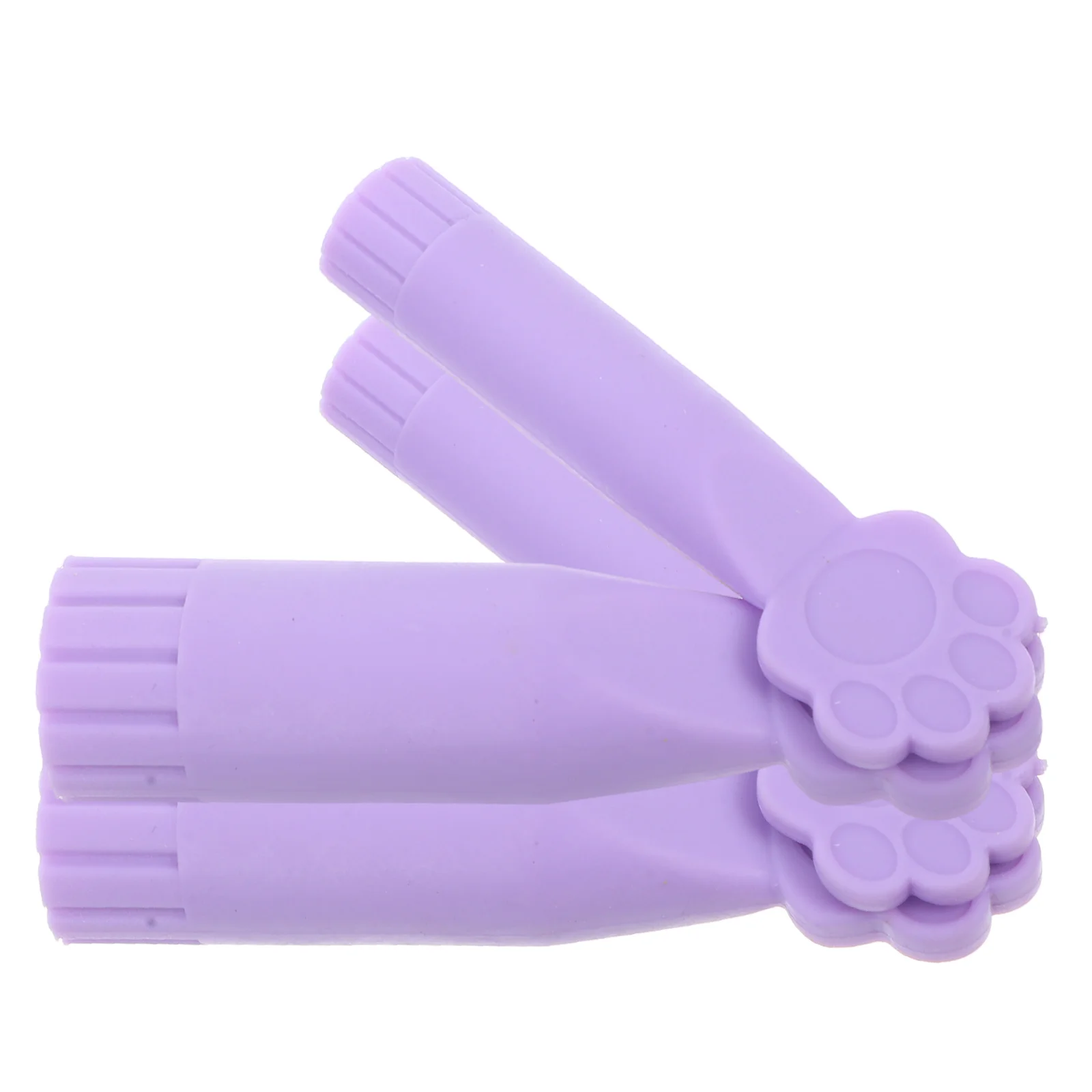 

4Pcs Knitting Needle Protectors Reusable Tpr Stoppers for Beginners and Experienced Knitters Nonslip Accessories