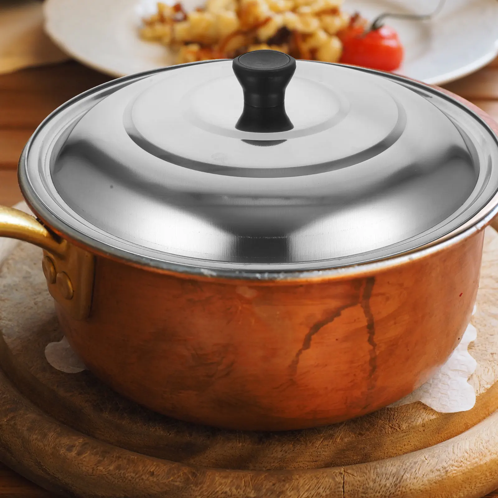 High Quality Stainless Steel Pot Lid Heat Resistant Scratch Proof Dishwasher Safe Comfort Grip Handle for All Pots Pans Frying