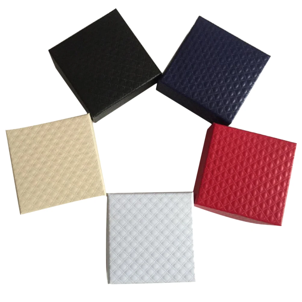 

20pcs Box Travel Storage Case Diamond Pattern Jewelry Box Organizer Necklace Holder Bracelet Compact Portable Home Use
