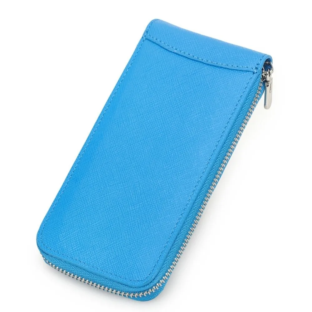 

Portable Genuine Leather Watch Pouch Single Slot Luxury Watch Storage Case with Card Slot Premium Vintage Watch Organizer Bag
