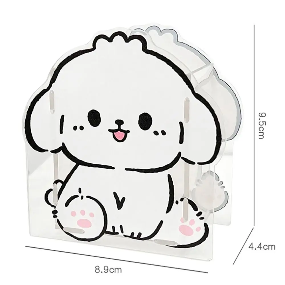 Cute Cartoon Acrylic Pen Holder Large Capacity Pencil Container High Quality Makeup Brush Storage Holder Desktop Storage image 6