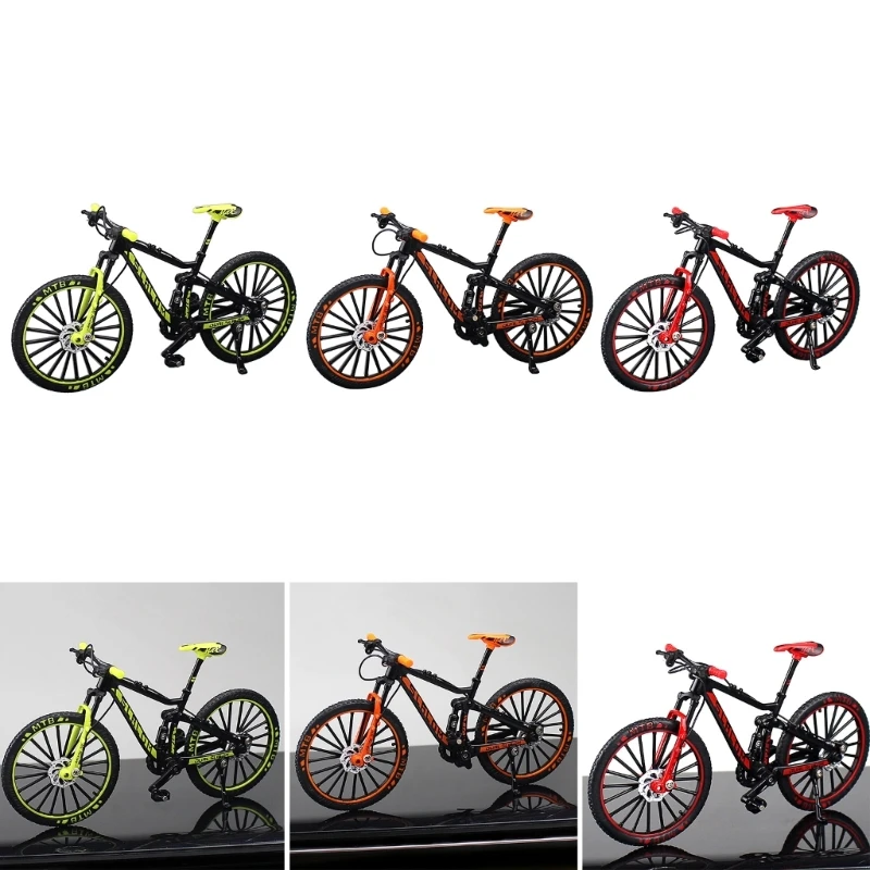 Finger Mountain Bike Model Toy Miniatura Metallo Biciclette Decorazione per Display D5QA