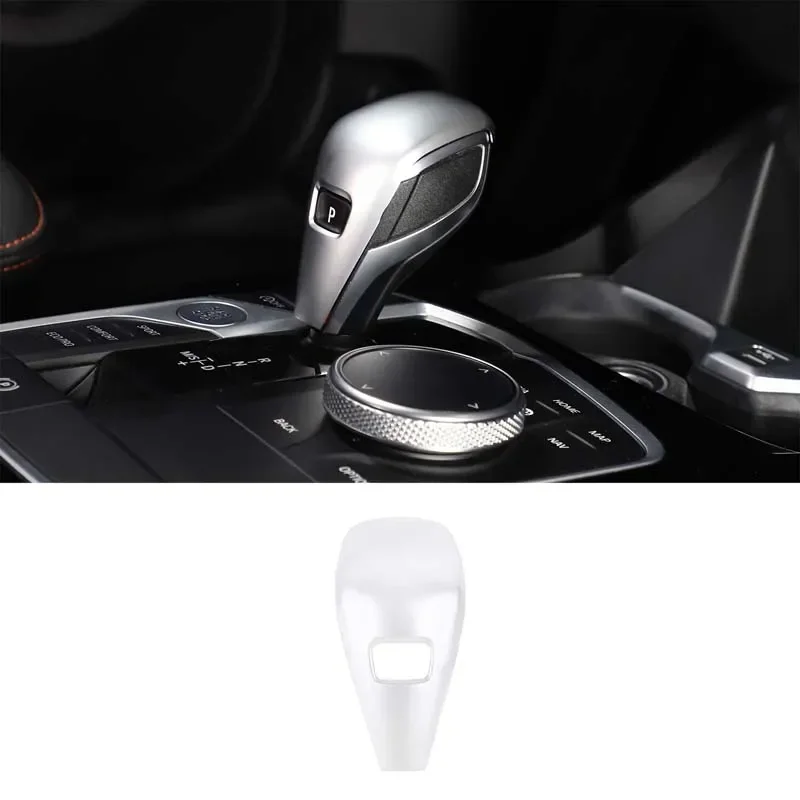 

For BMW 1/2/3/4/8 Series X3 G20 G21 G22 G23 G24 2020-2024 Car Gear Head Decorative Cover ABS Carbon Fiber Interior Accessories