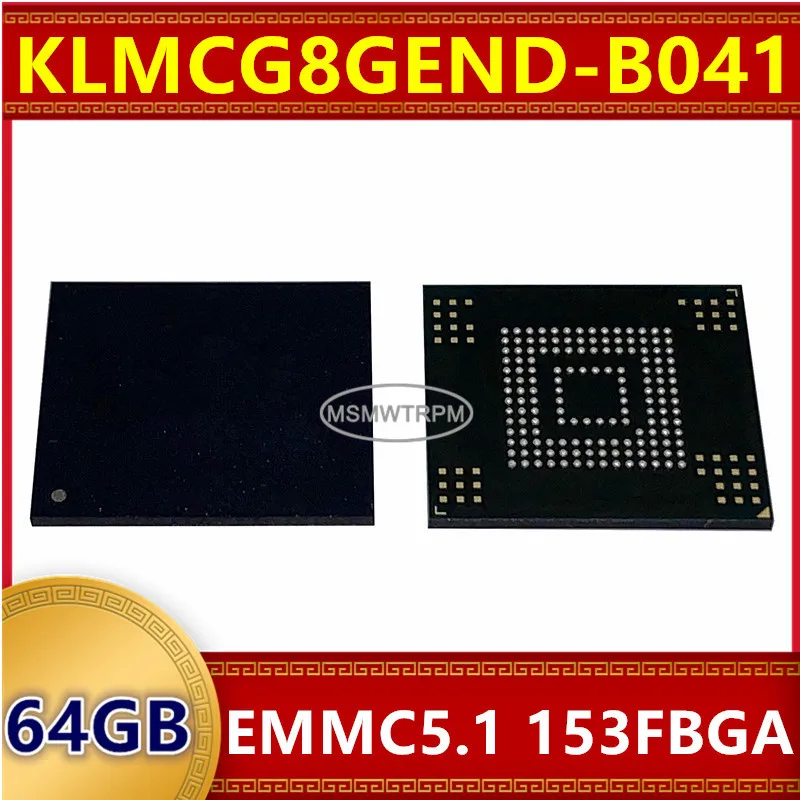 

Memory Chip IC KLMCG8GEND-B041 KLMCG4JETD-B041 64GB EMMC5.1 153FBGA Integrated Circuits New Original In Stock