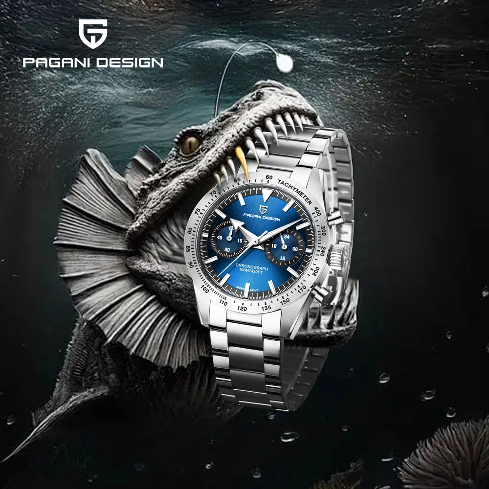 

PAGANI DESIGN Watches 2026 New Men's Watch Luxury Moon Quartz Watch For Men Stainless Steel Waterproof Top Sapphire Mirror Watch